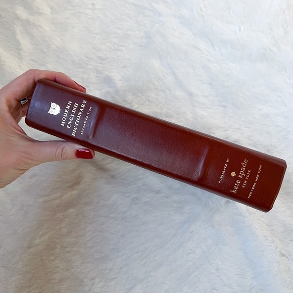 NWOT RARE Kate Spade Wordsmith Dictionary Clutch Toast Brown Camel Gold - Picture 7 of 15